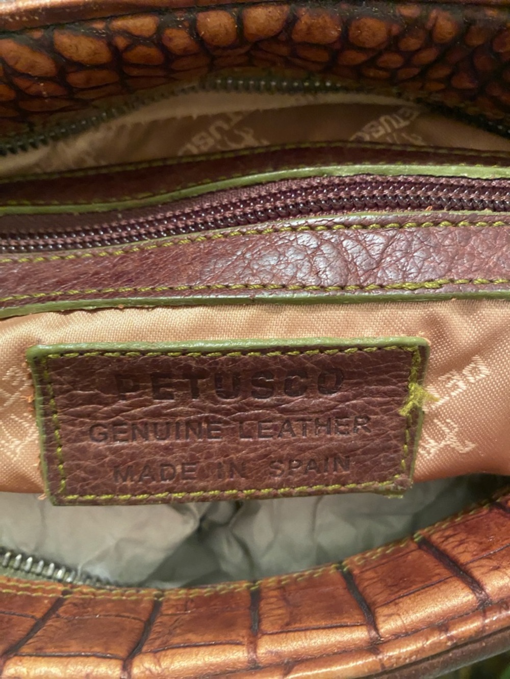 Petusco Brown  Genuine Leather  Bag - Picture 2 of 5